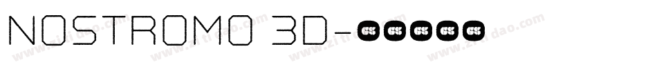 Nostromo 3D字体转换